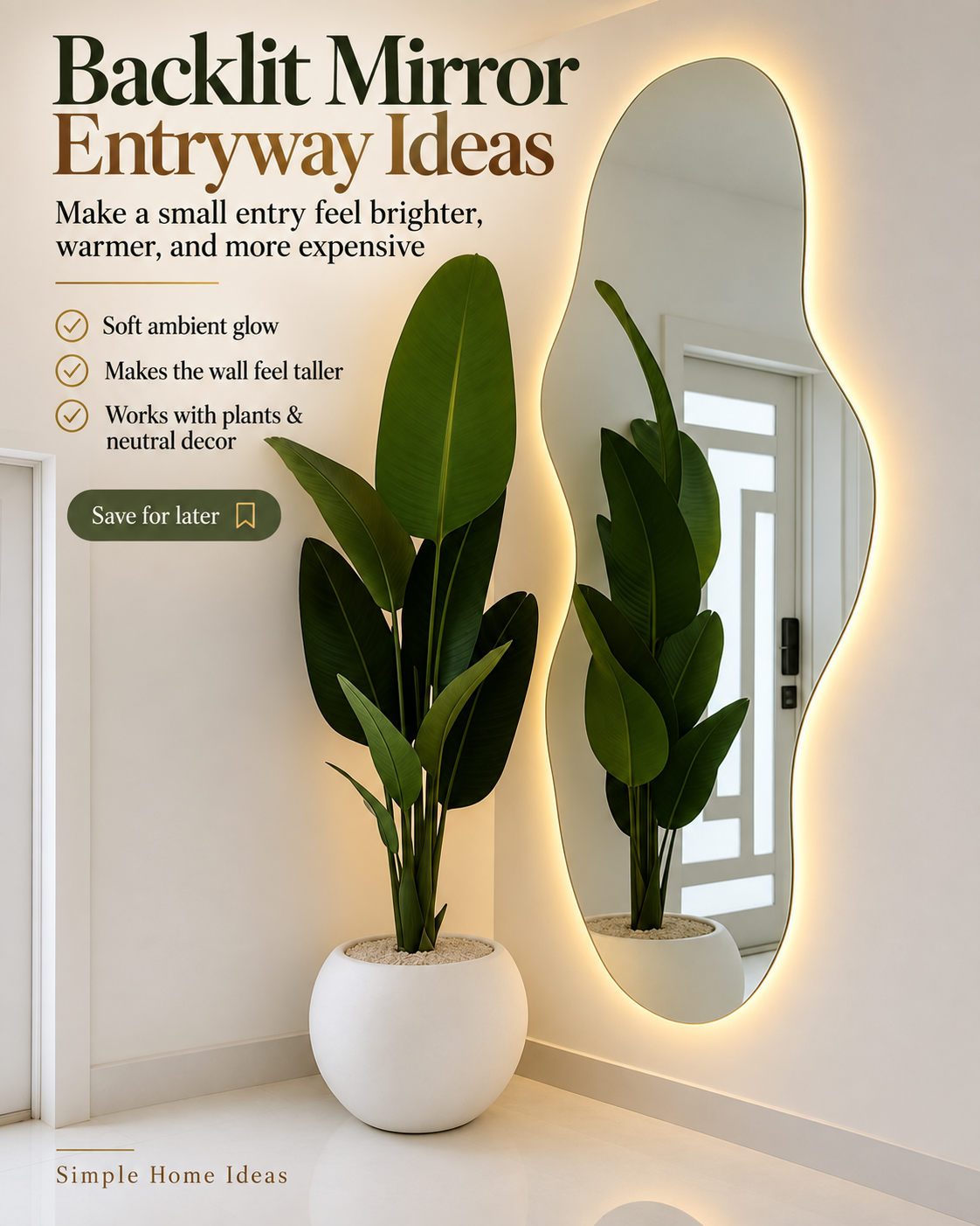 Visual guide: Backlit Entryway Mirror Ideas That Make a Small Hallway Feel Expensive
